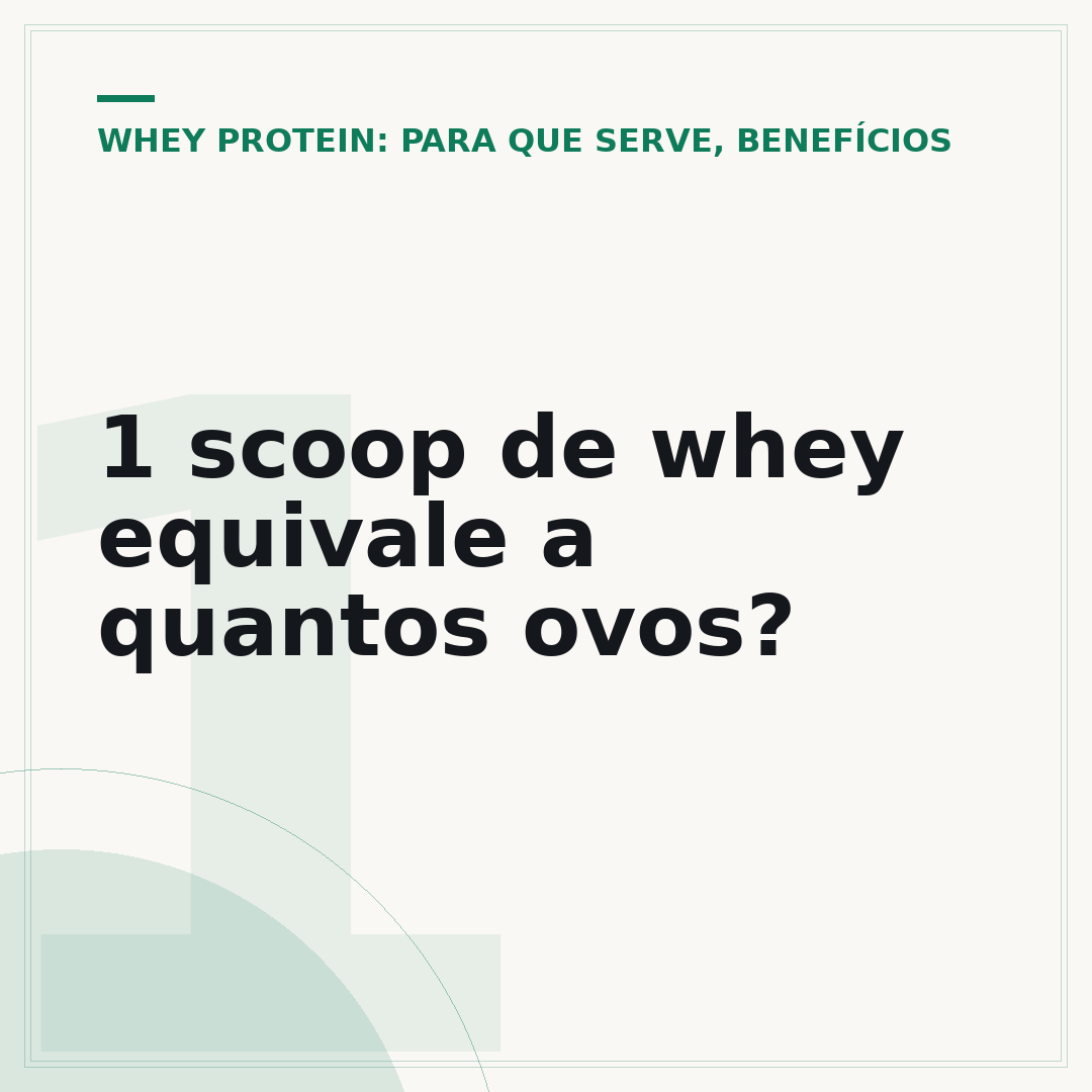1 scoop de whey equivale a quantos ovos?