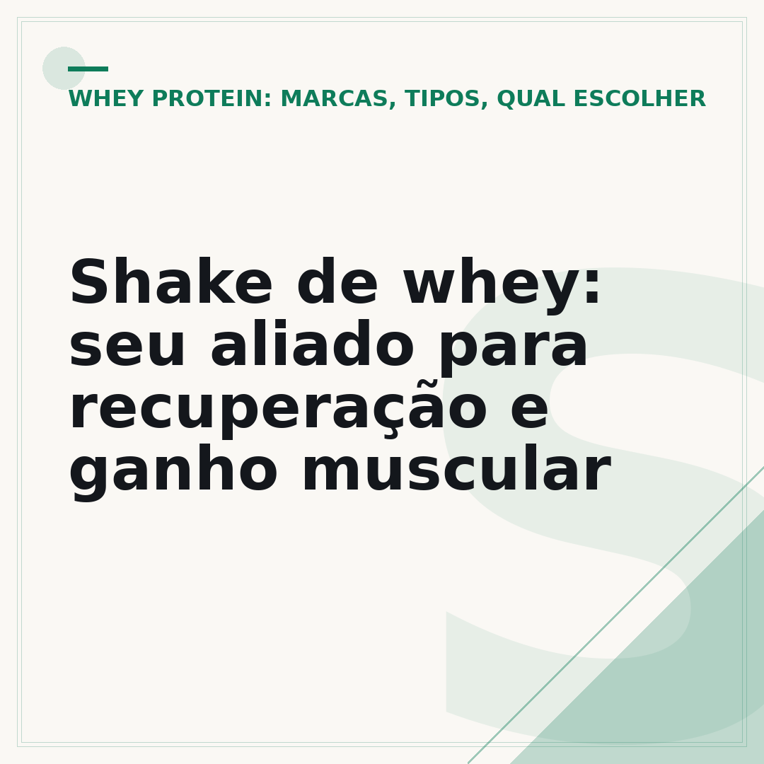 Shake de whey: seu aliado para recuperação e ganho muscular