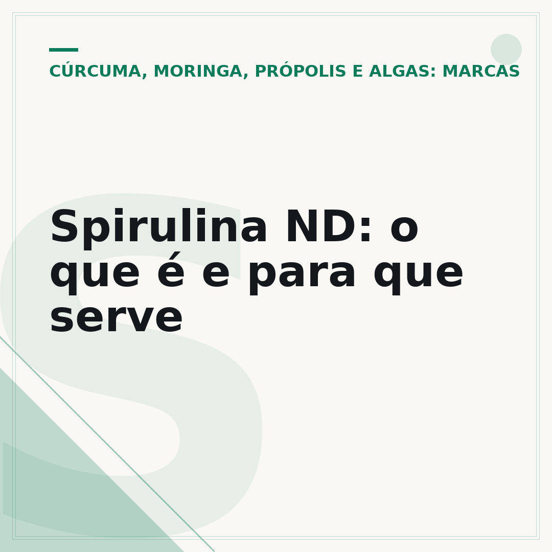 Spirulina ND: o que é e para que serve