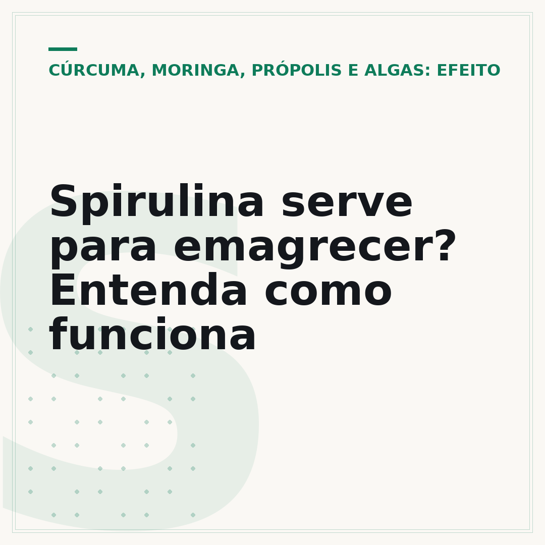 Spirulina serve para emagrecer? Entenda como funciona