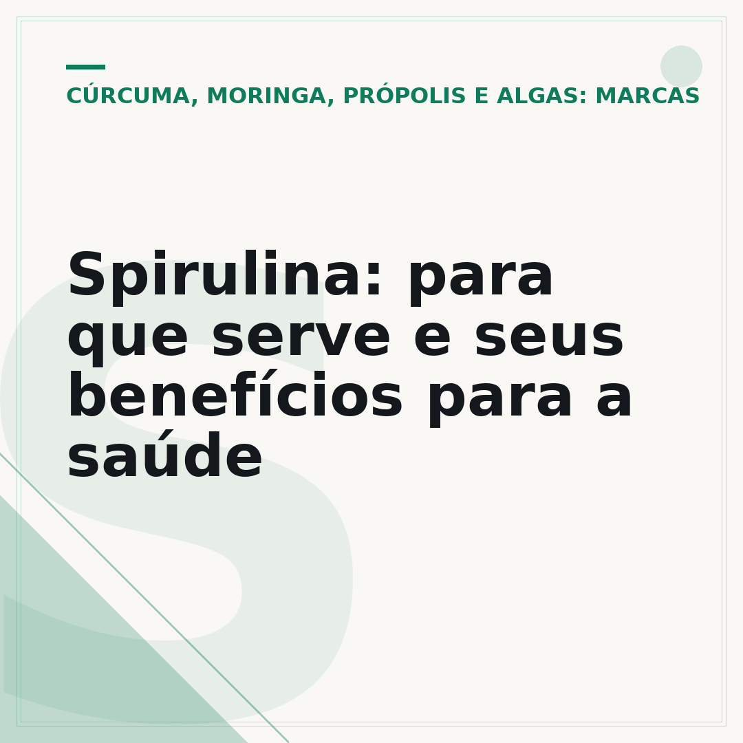 Spirulina: para que serve e seus benefícios para a saúde