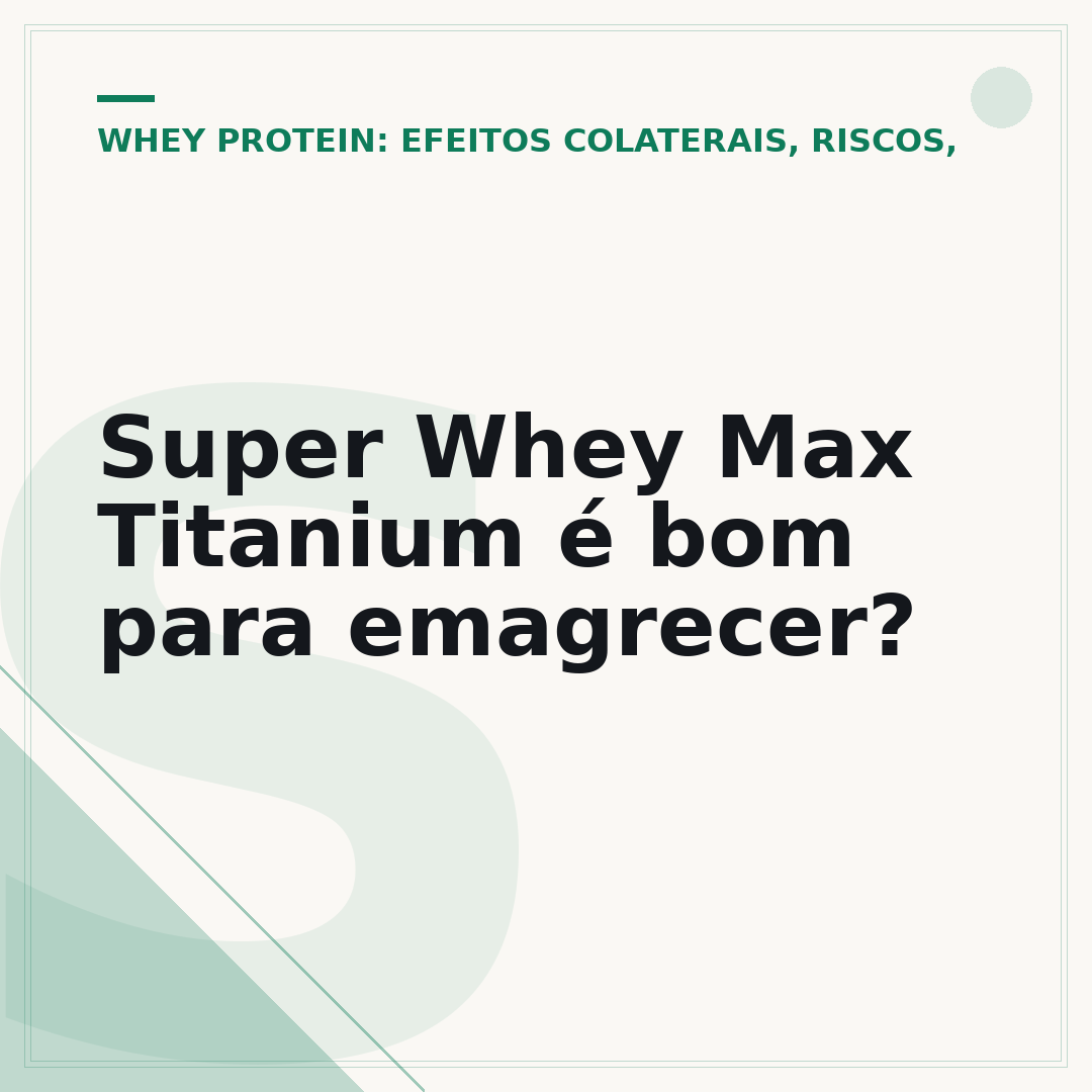 Super Whey Max Titanium é bom para emagrecer?