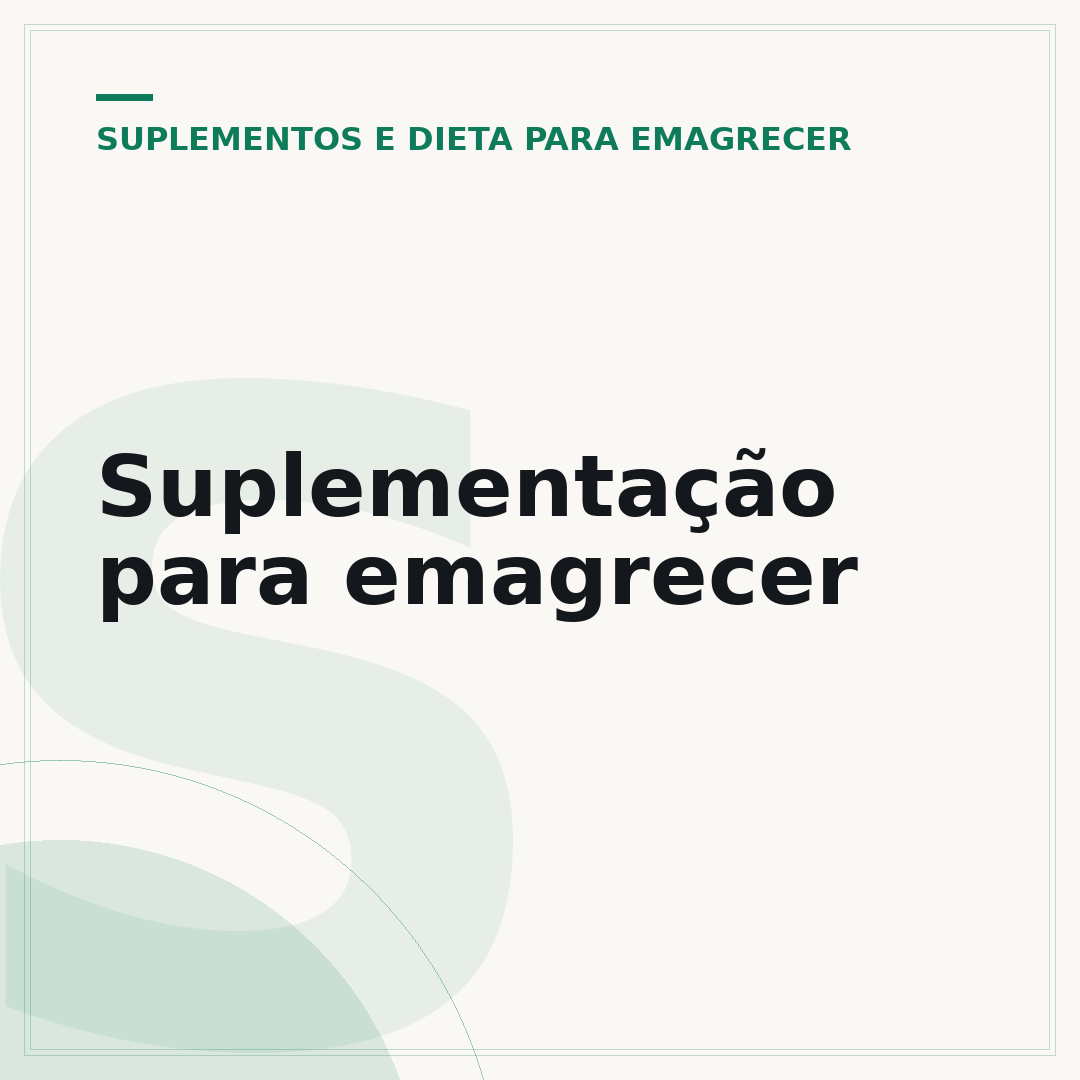 Suplementação para emagrecer