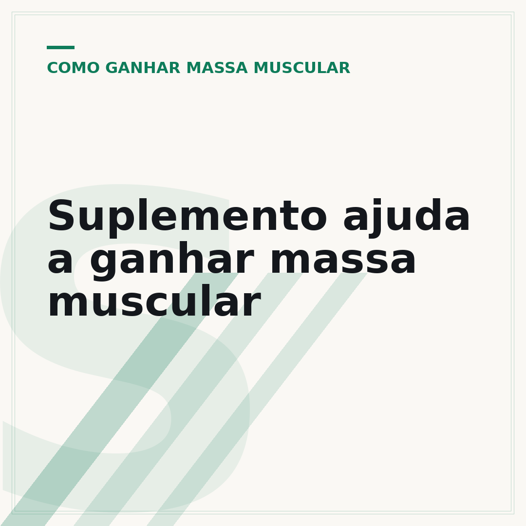 Suplemento ajuda a ganhar massa muscular