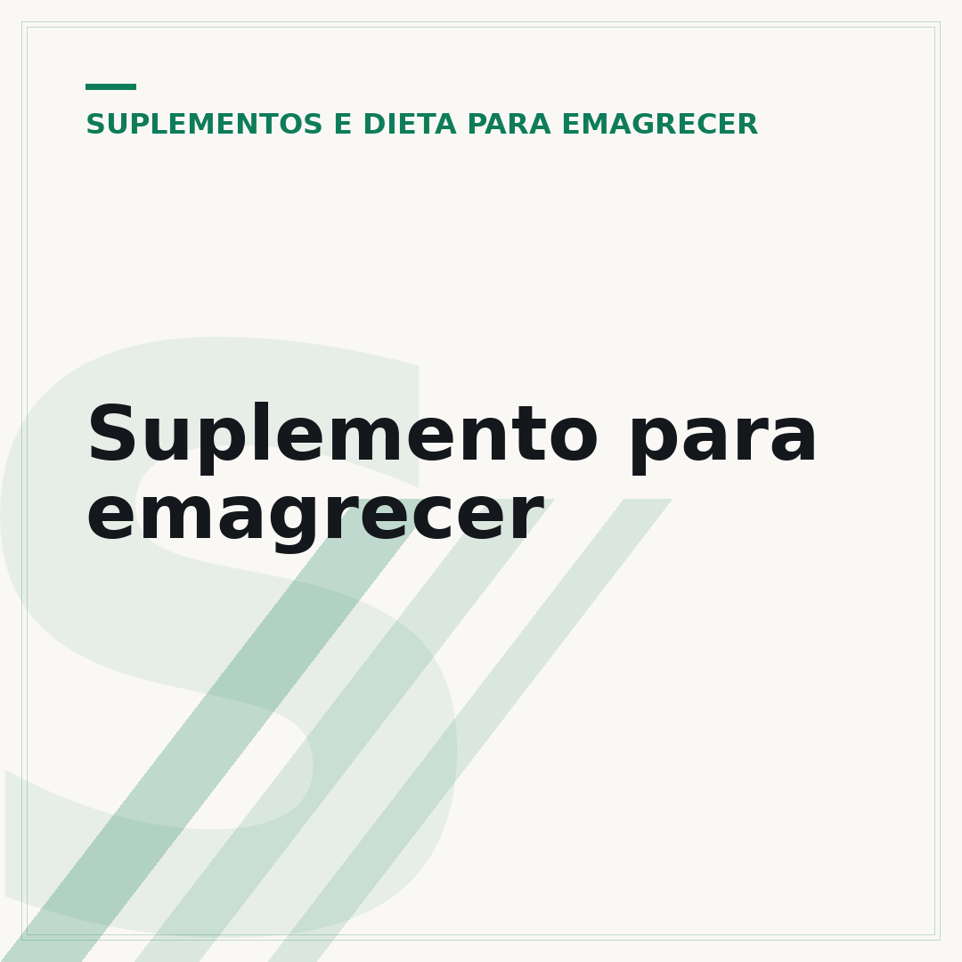 Suplemento para emagrecer