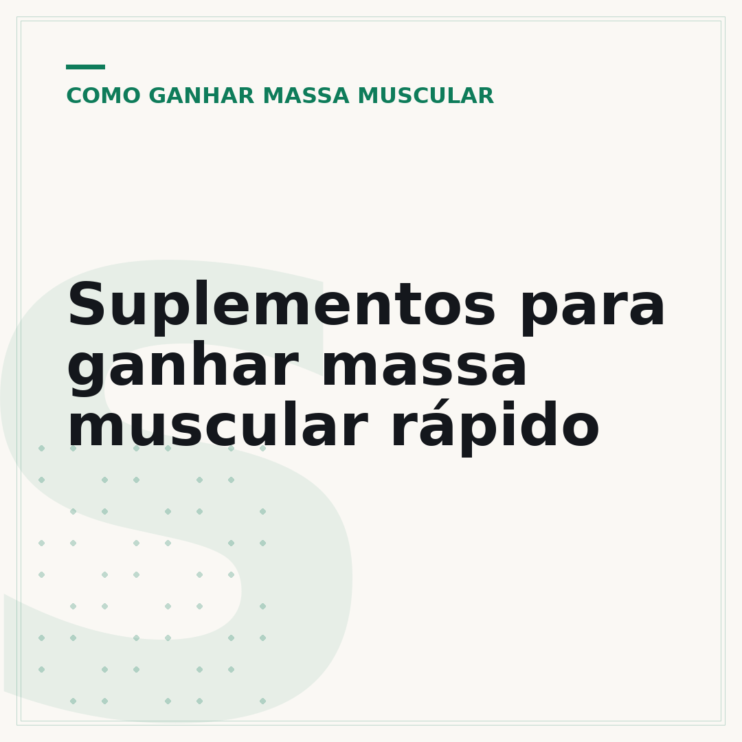 Suplementos para ganhar massa muscular rápido