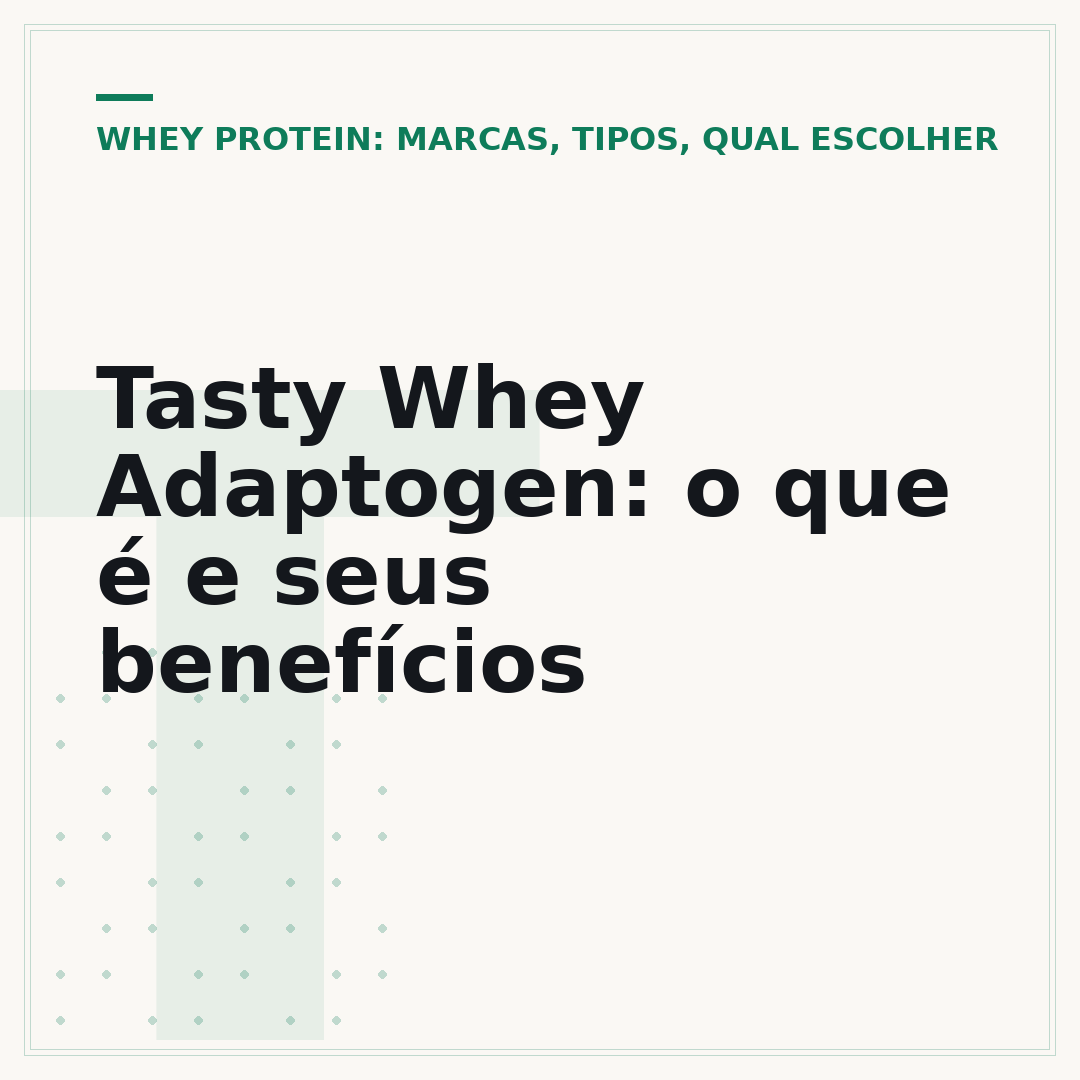Tasty Whey Adaptogen: o que é e seus benefícios