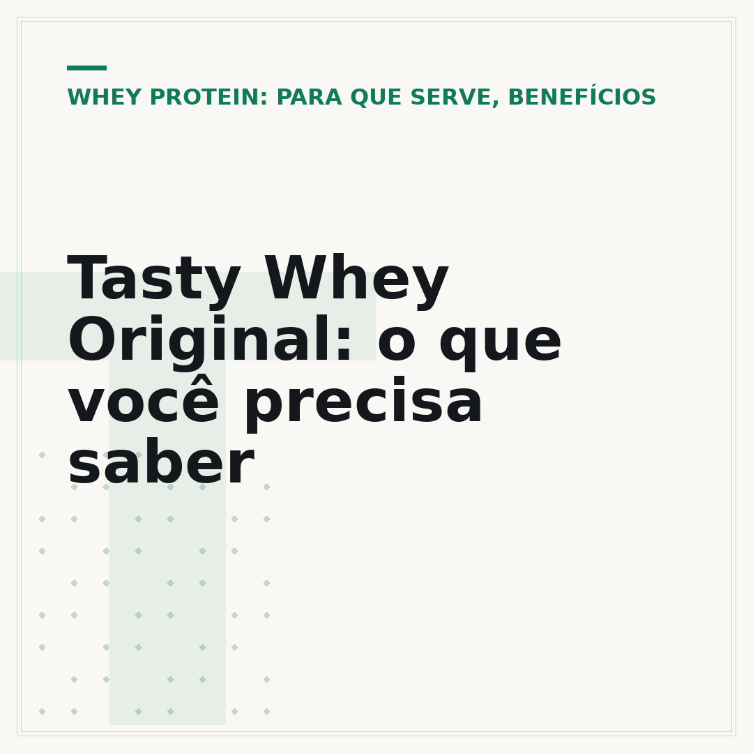 Tasty Whey Original: o que você precisa saber