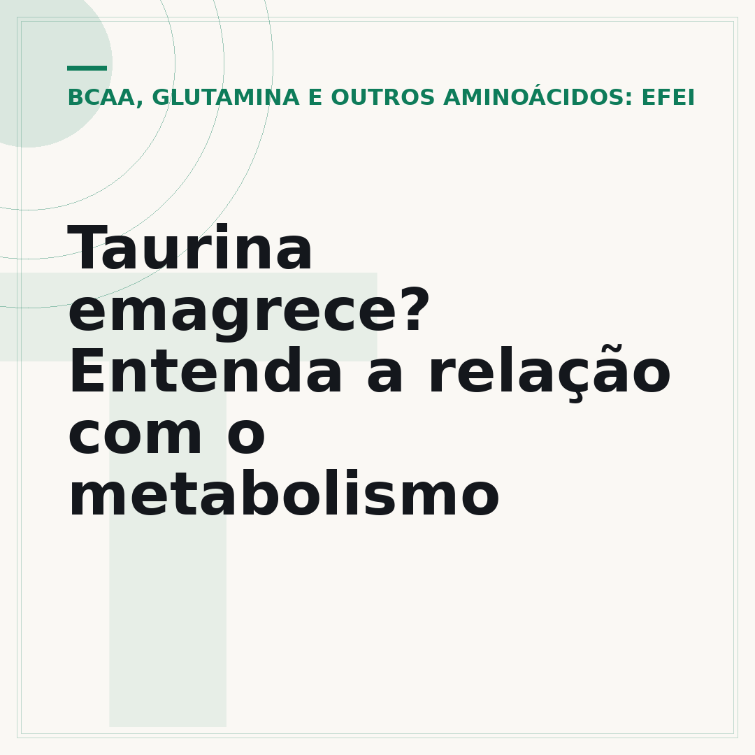 Taurina emagrece? Entenda a relação com o metabolismo