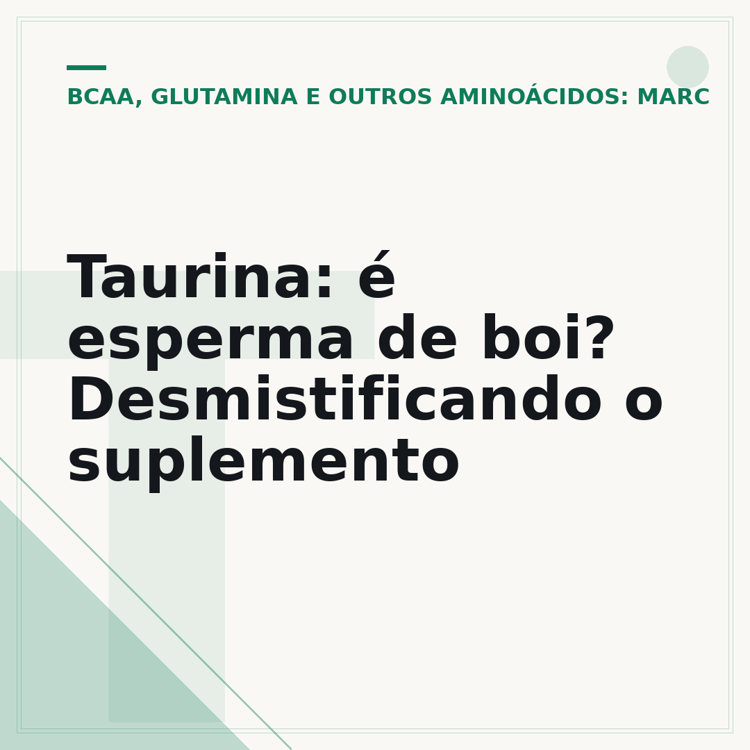 Taurina: é esperma de boi? Desmistificando o suplemento