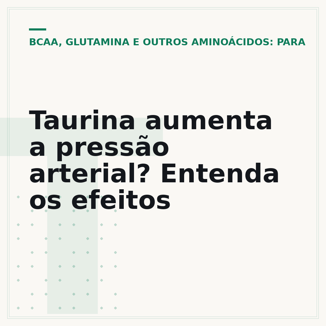 Taurina aumenta a pressão arterial? Entenda os efeitos