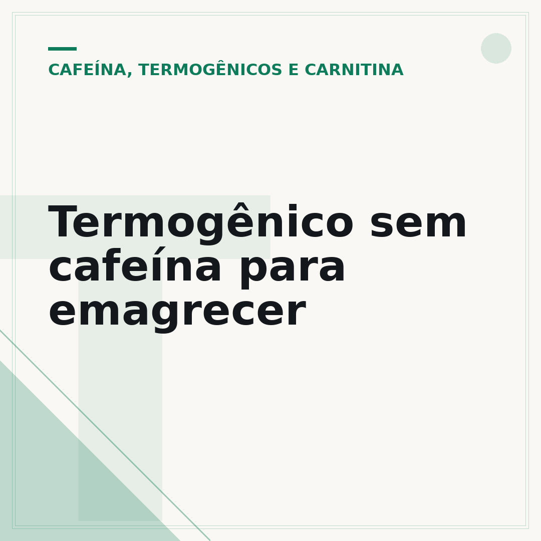 Termogênico sem cafeína para emagrecer