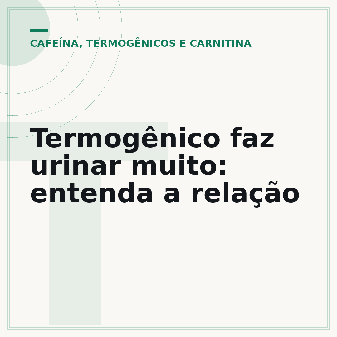 Termogênico faz urinar muito: entenda a relação