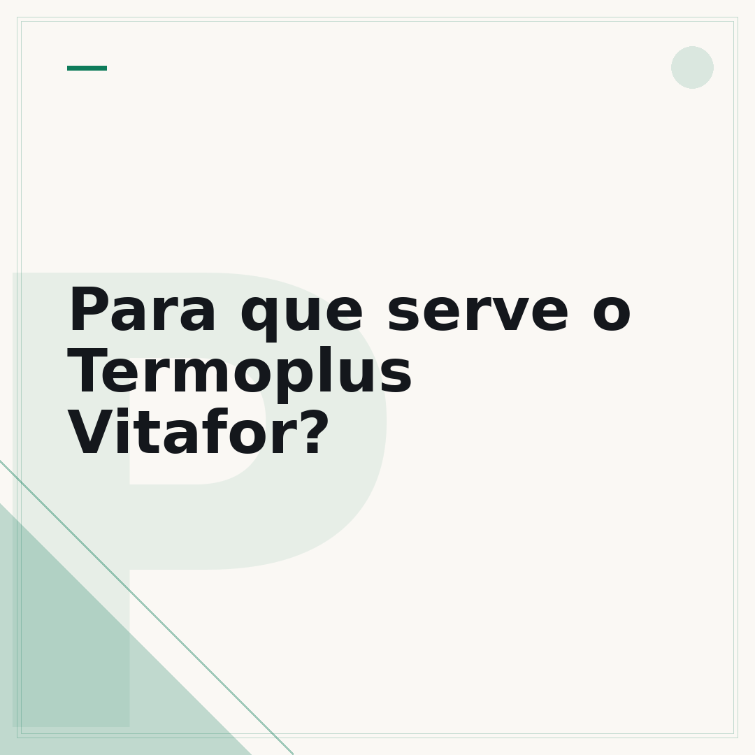 Para que serve o Termoplus Vitafor?