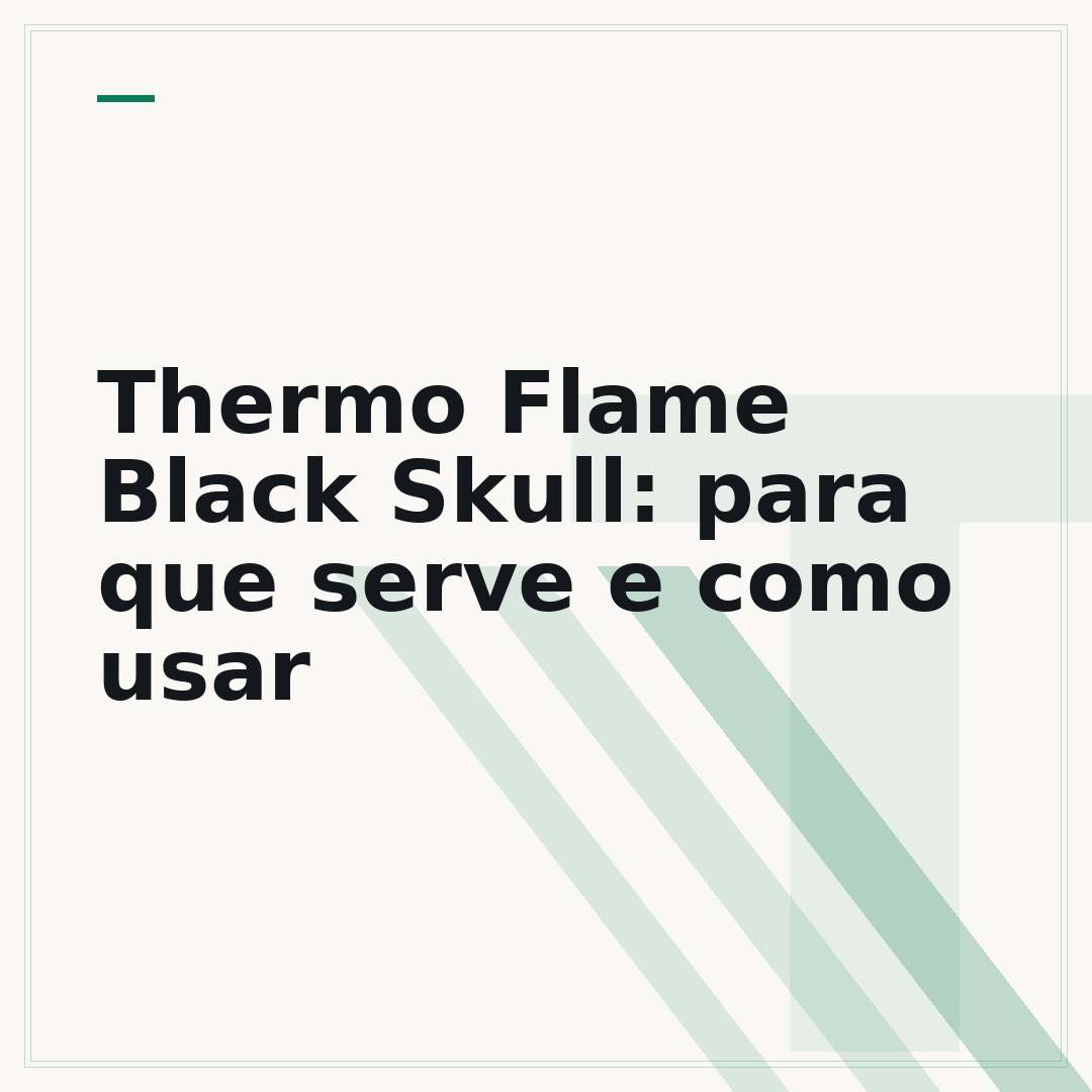 Thermo Flame Black Skull: para que serve e como usar
