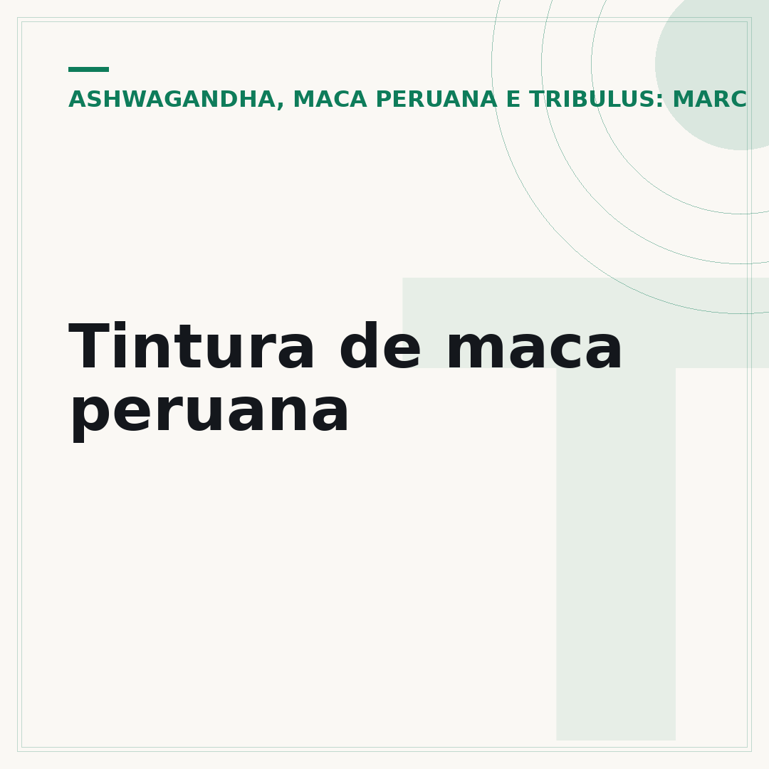 Tintura de maca peruana