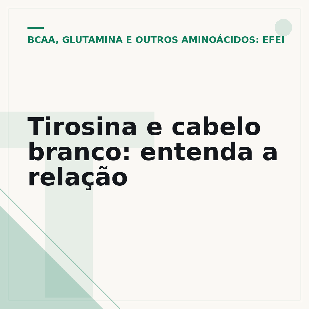 Tirosina e cabelo branco: entenda a relação
