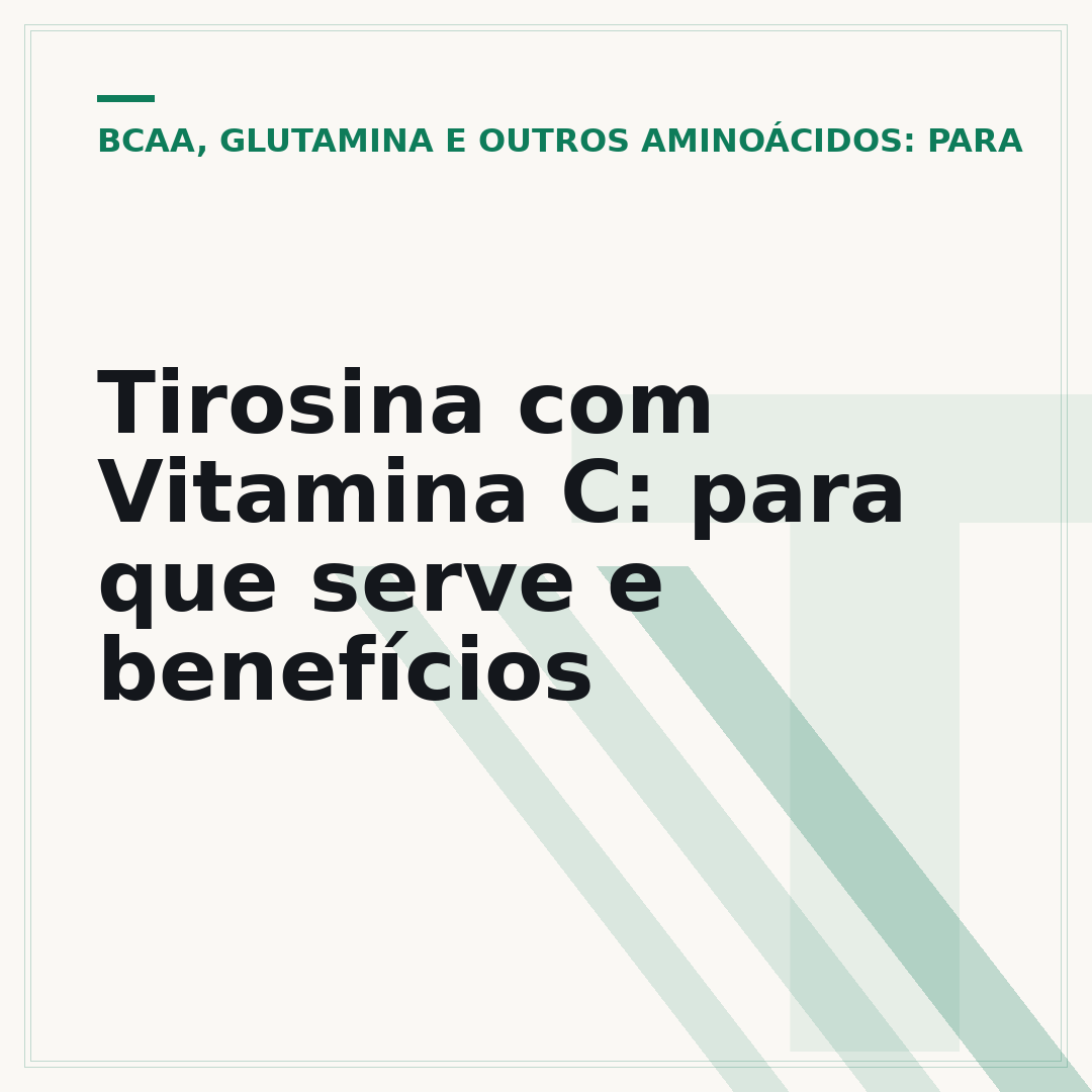 Tirosina com Vitamina C: para que serve e benefícios