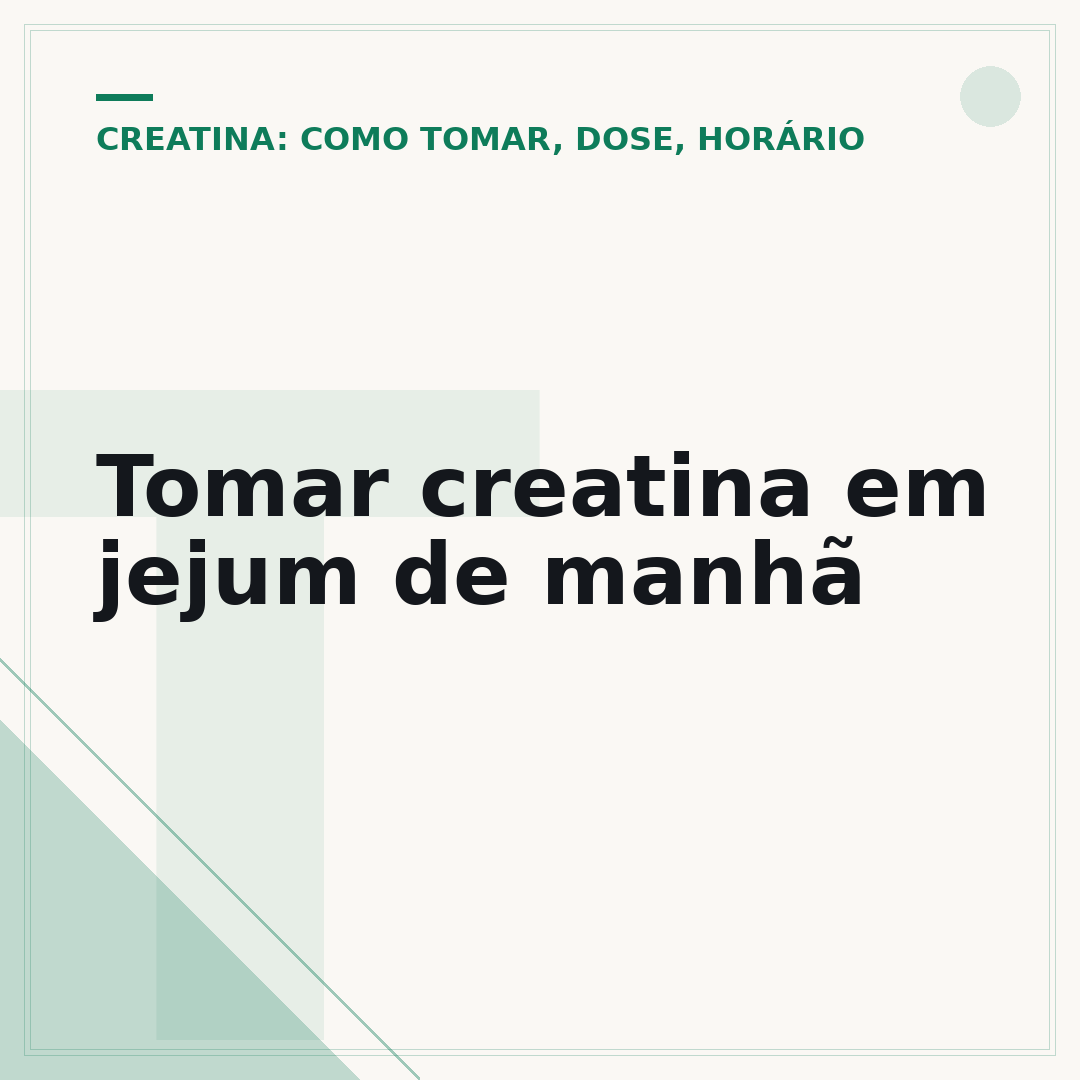Tomar creatina em jejum de manhã