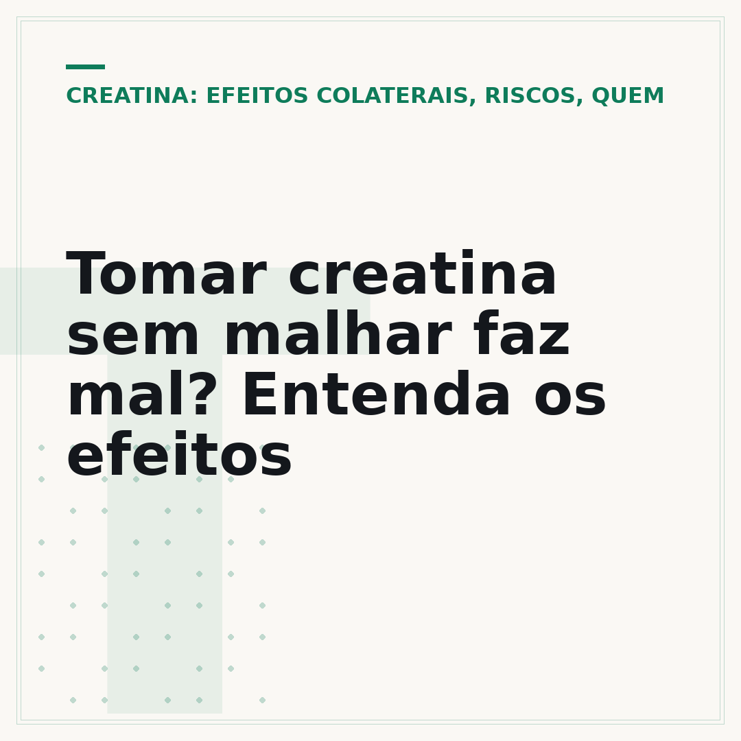 Tomar creatina sem malhar faz mal? Entenda os efeitos
