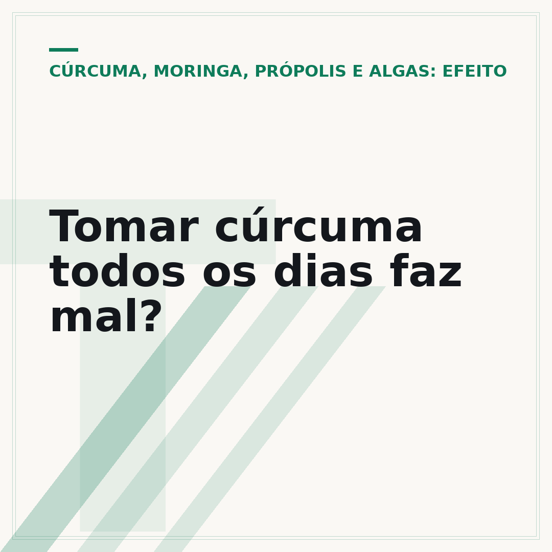 Tomar cúrcuma todos os dias faz mal?