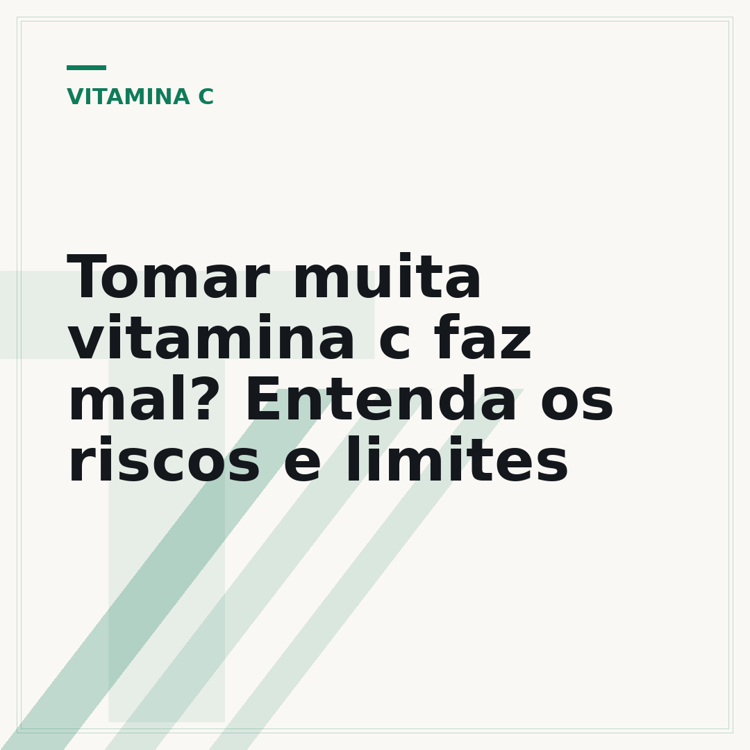 Tomar muita vitamina c faz mal? Entenda os riscos e limites