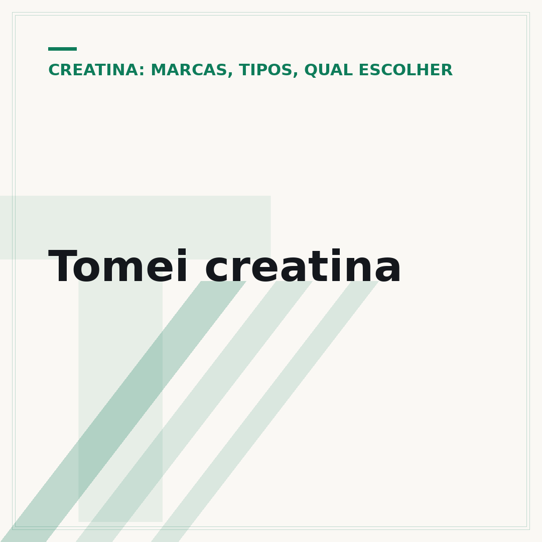 Tomei creatina