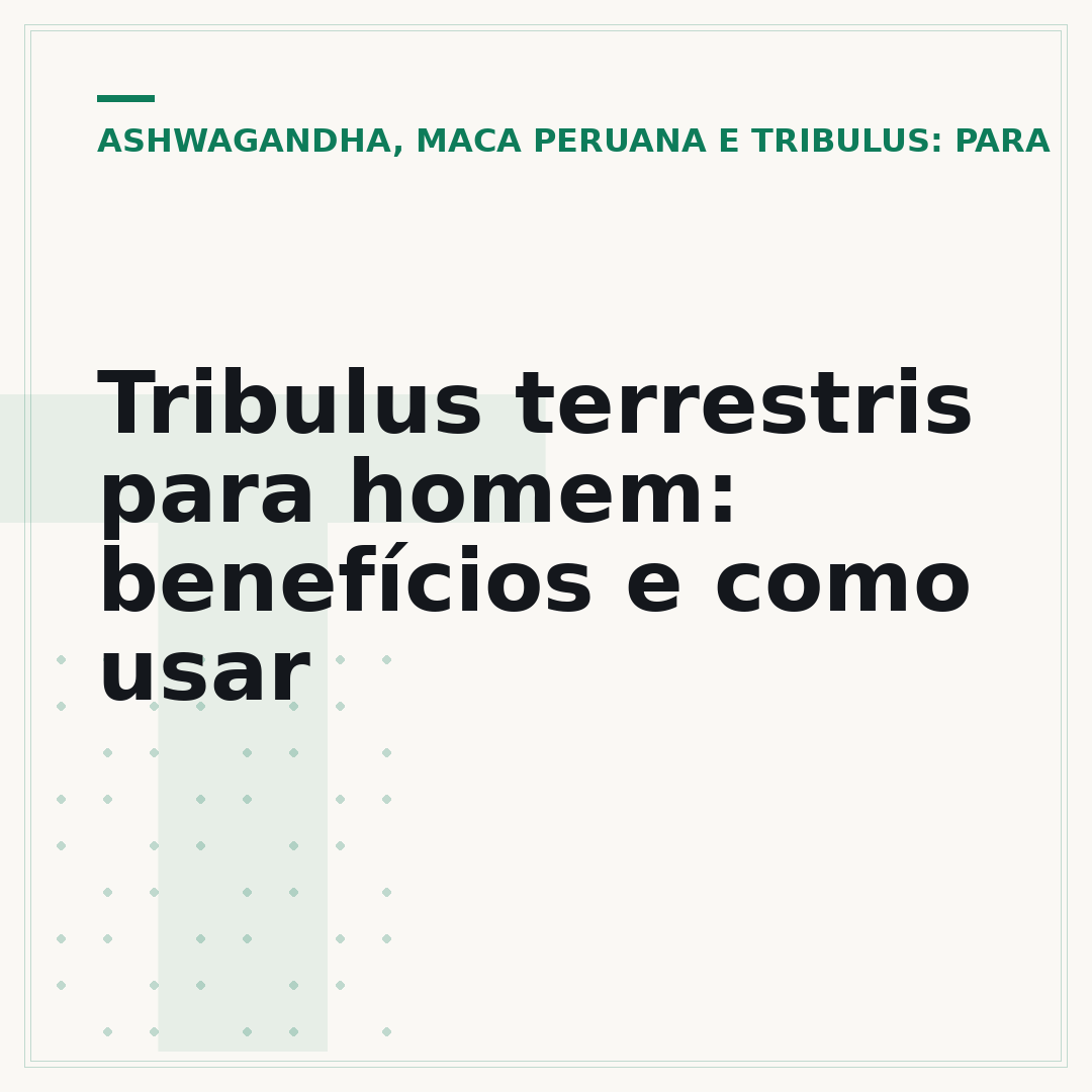 Tribulus terrestris para homem: benefícios e como usar