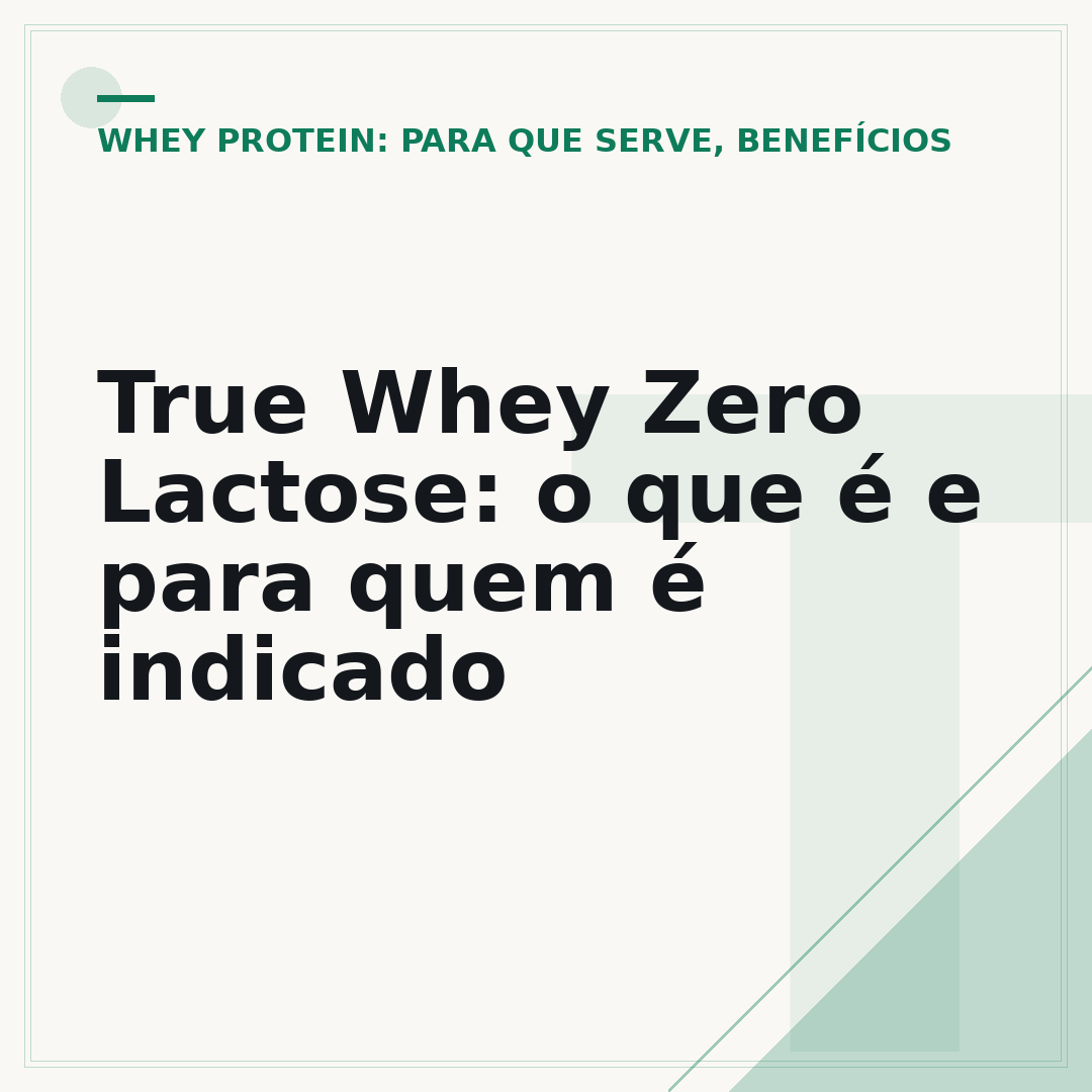 True Whey Zero Lactose: o que é e para quem é indicado