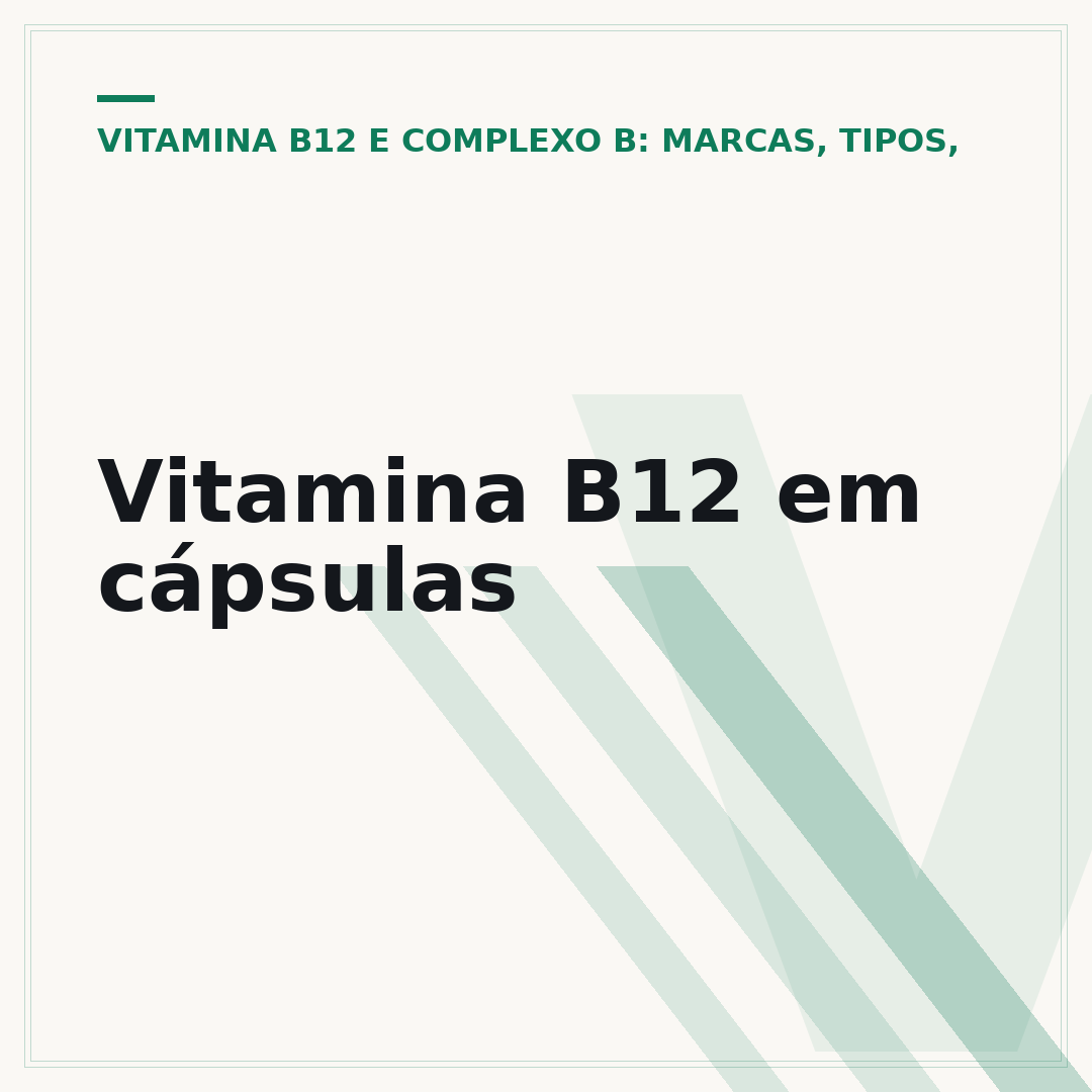 Vitamina B12 em cápsulas