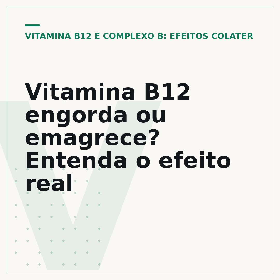Vitamina B12 engorda ou emagrece? Entenda o efeito real