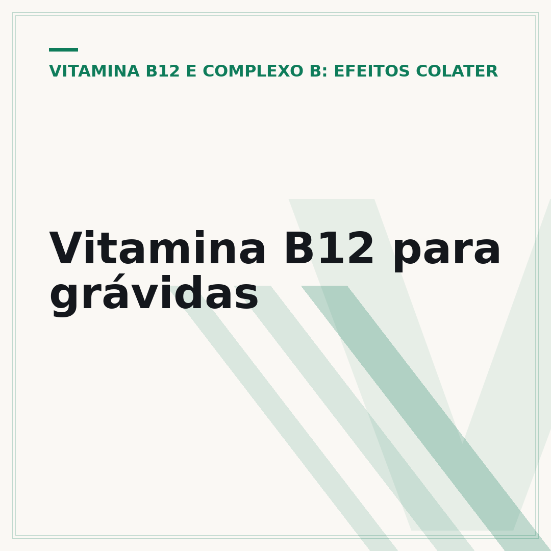 Vitamina B12 para grávidas