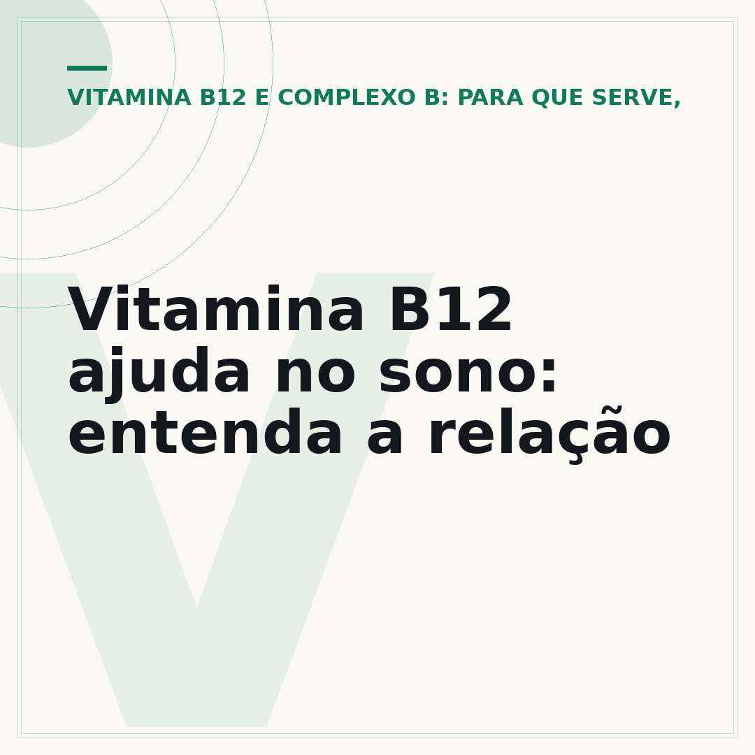 Vitamina B12 ajuda no sono: entenda a relação