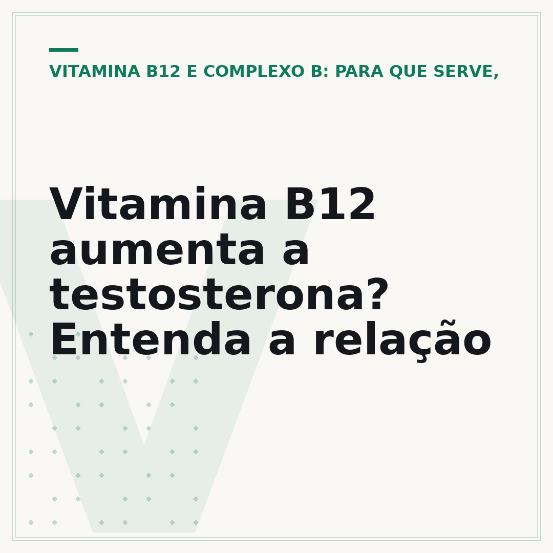 Vitamina B12 aumenta a testosterona? Entenda a relação
