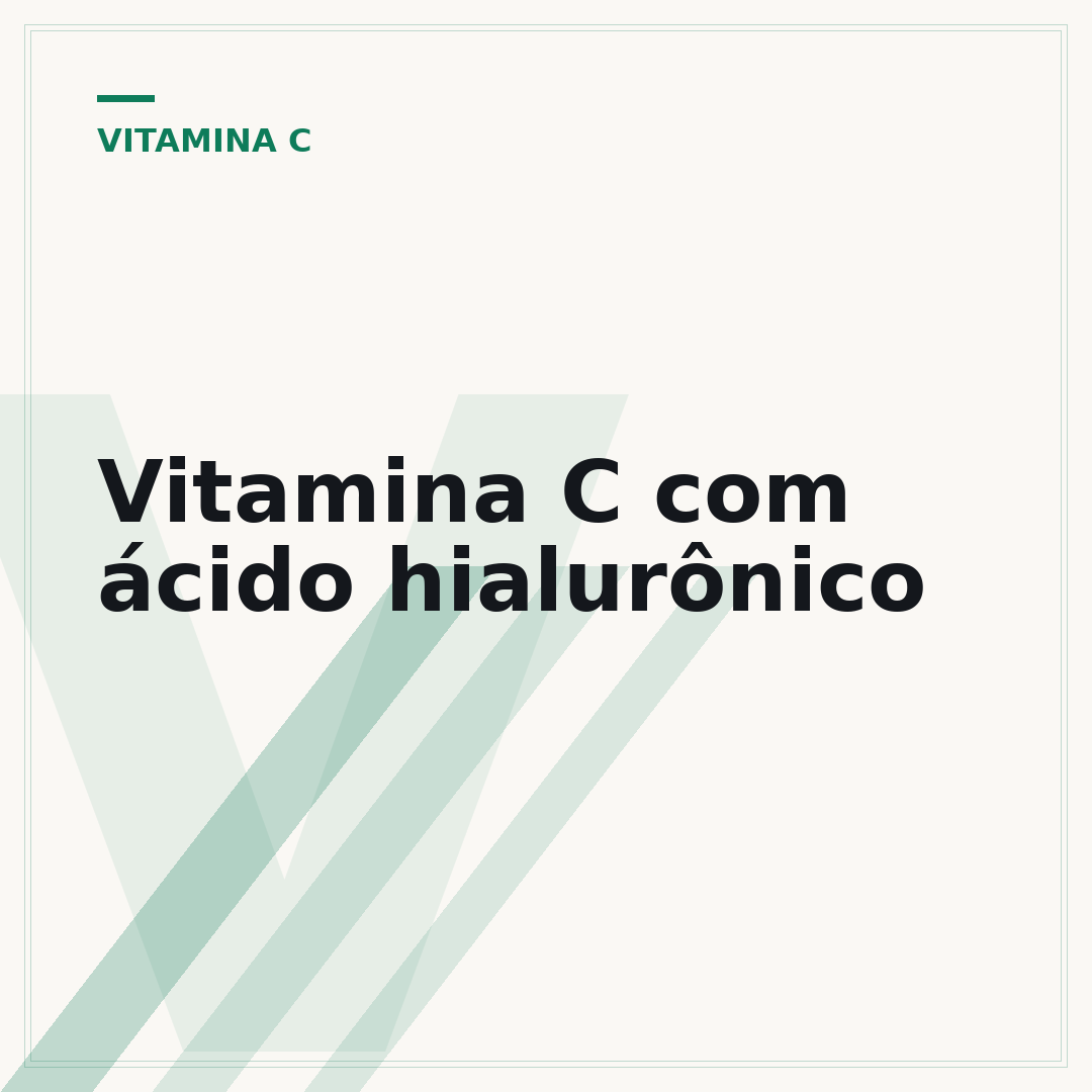 Vitamina C com ácido hialurônico