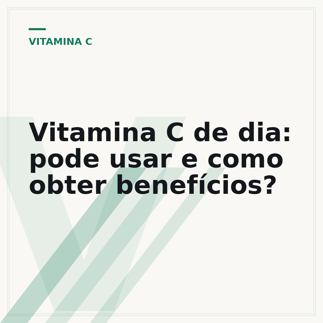 Vitamina C de dia: pode usar e como obter benefícios?