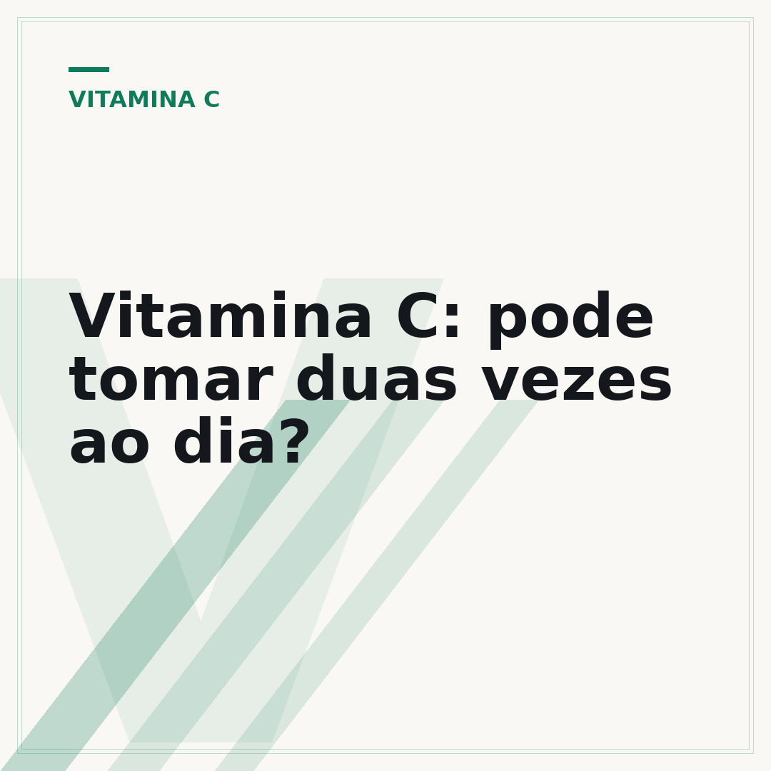 Vitamina C: pode tomar duas vezes ao dia?
