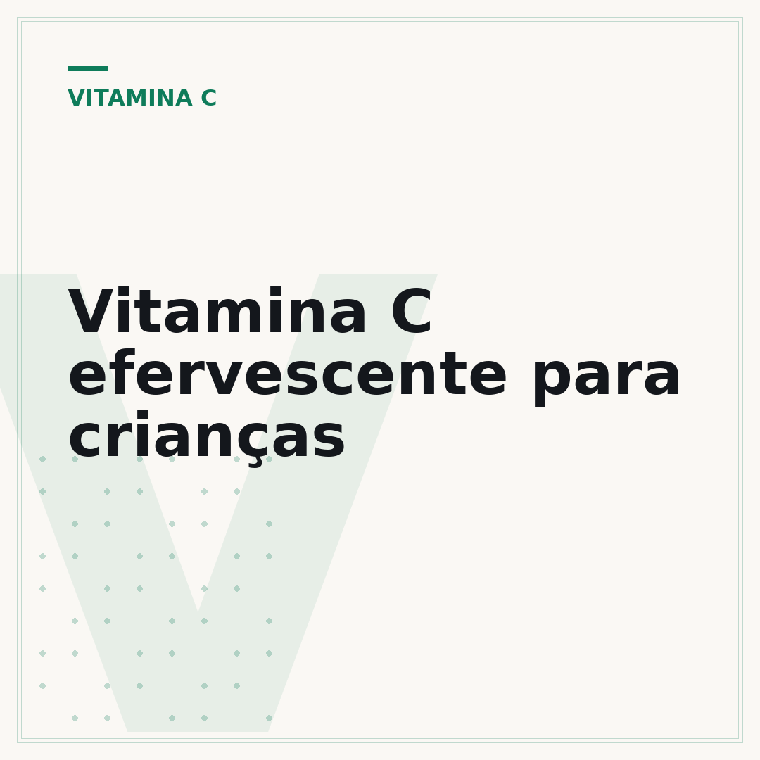 Vitamina C efervescente para crianças