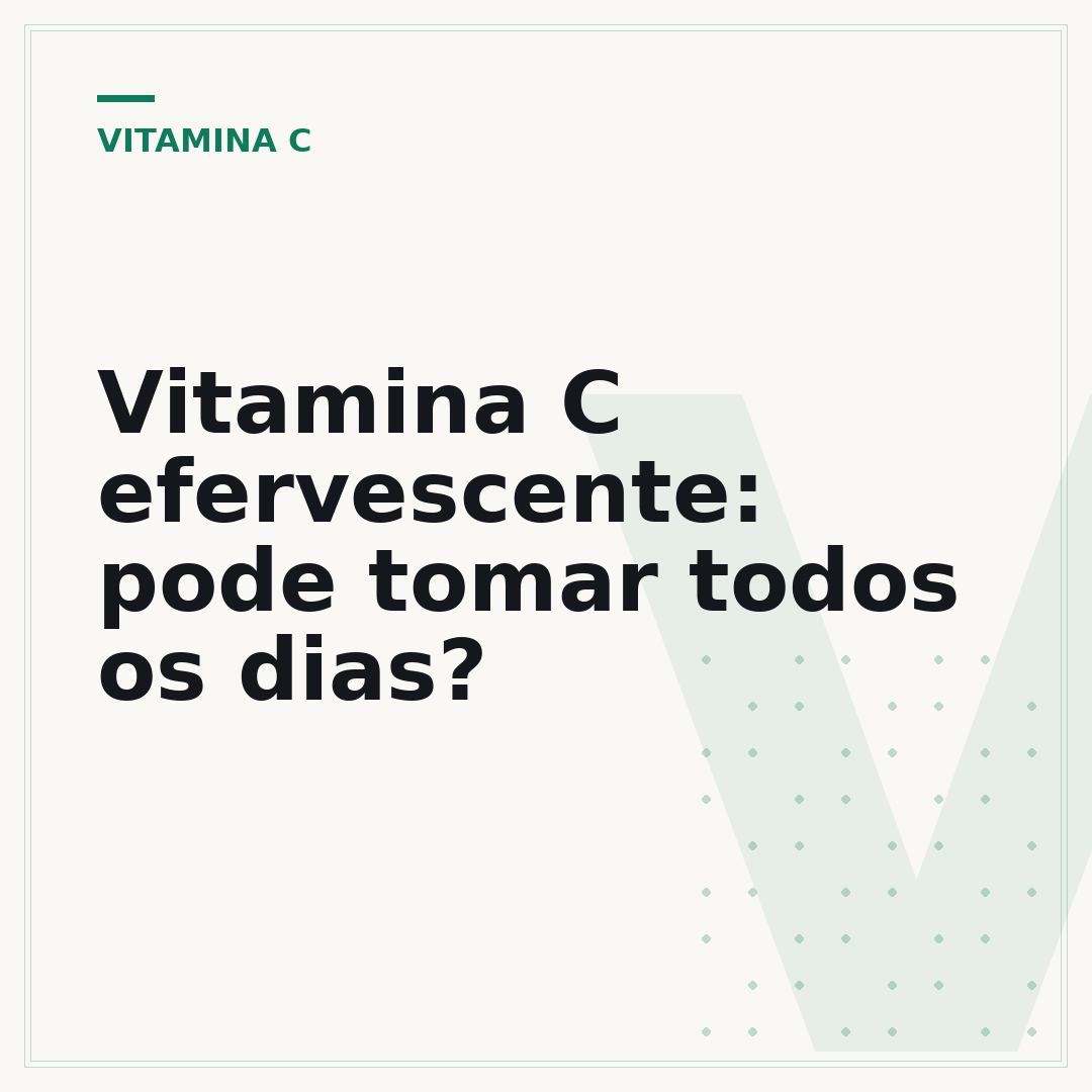 Vitamina C efervescente: pode tomar todos os dias?