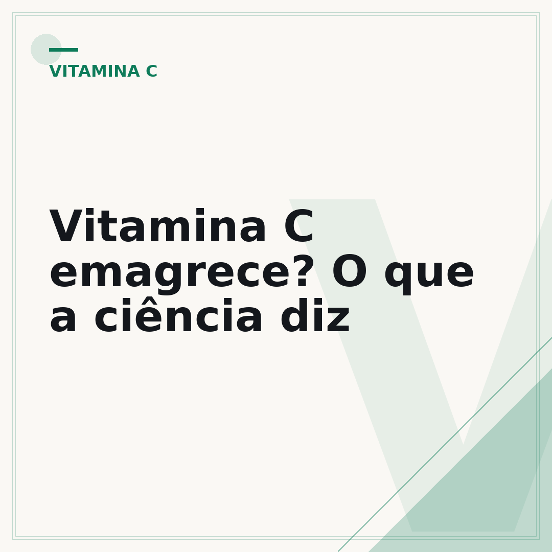 Vitamina C emagrece? O que a ciência diz