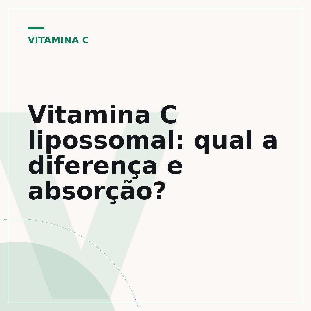 Vitamina C lipossomal: qual a diferença e absorção?