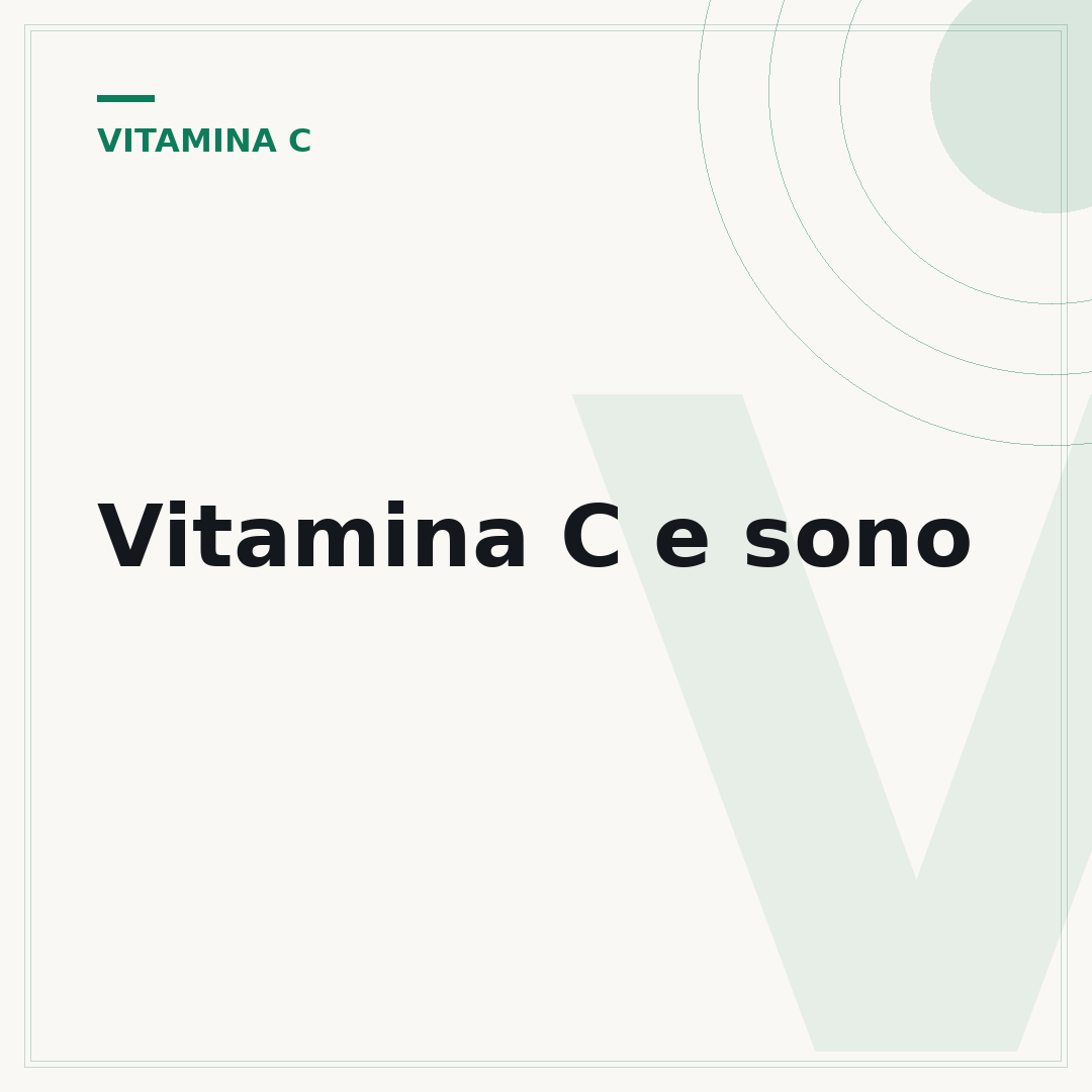 Vitamina C e sono