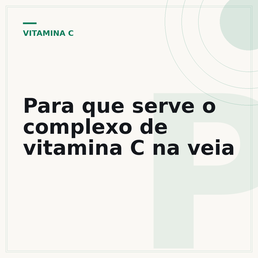 Para que serve o complexo de vitamina C na veia
