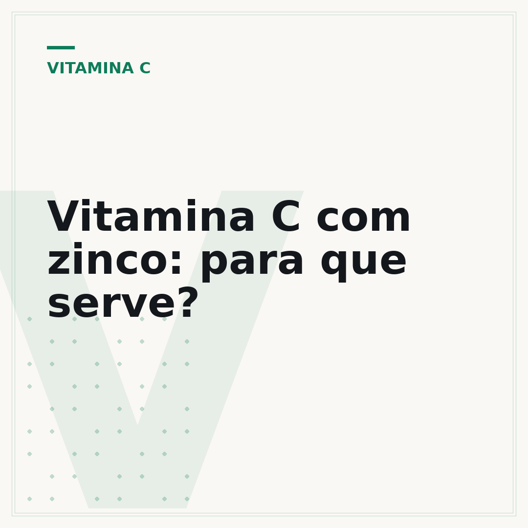 Vitamina C com zinco: para que serve?