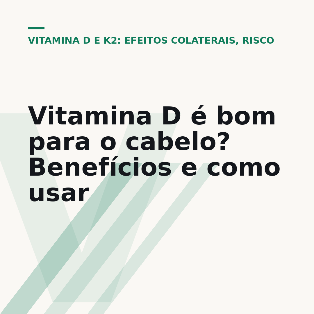 Vitamina D é bom para o cabelo? Benefícios e como usar