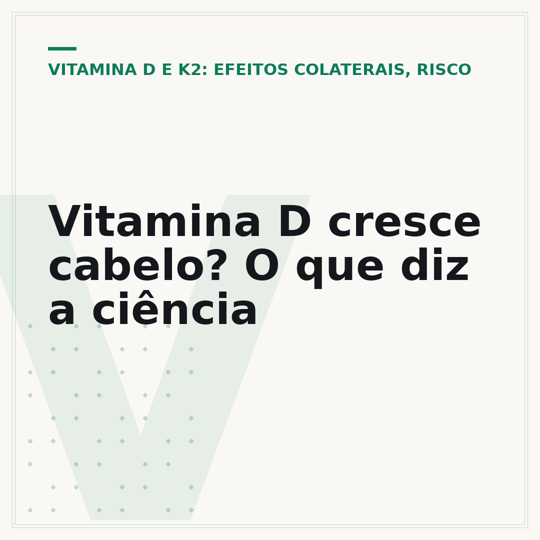 Vitamina D cresce cabelo? O que diz a ciência