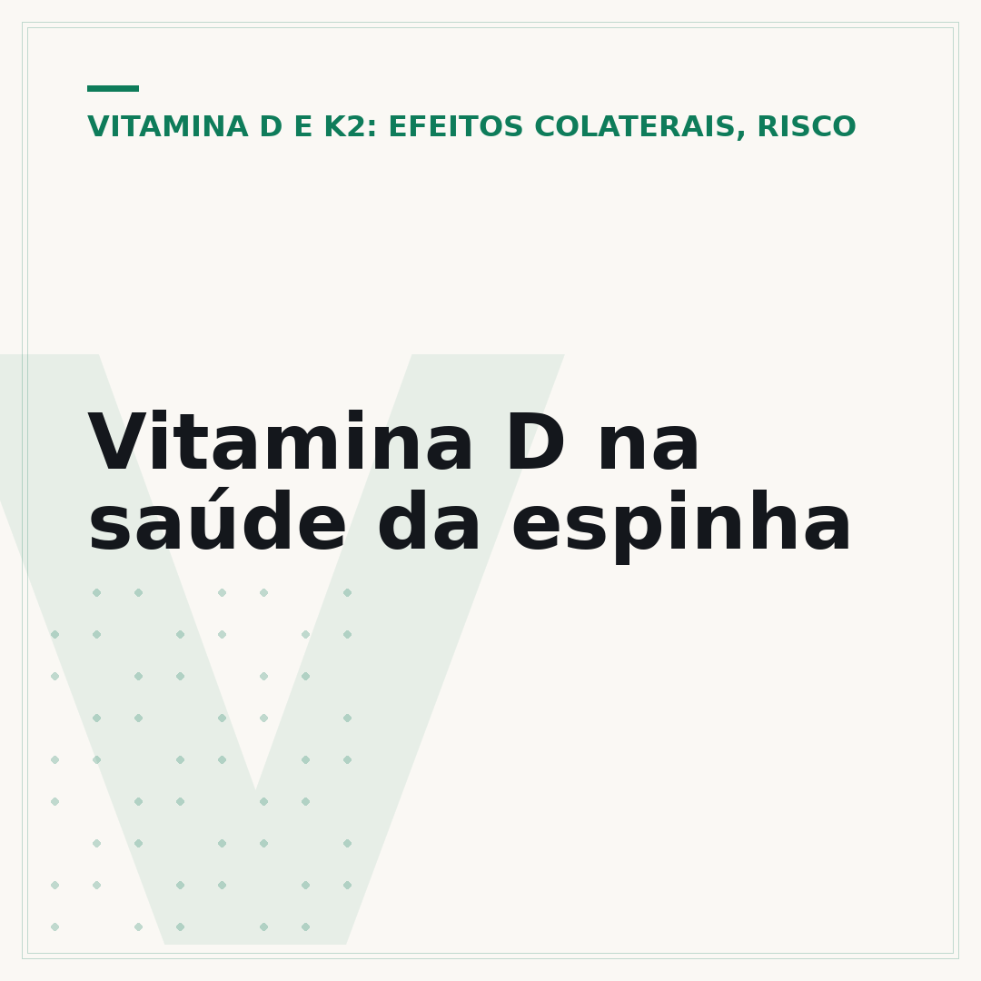 Vitamina D na saúde da espinha