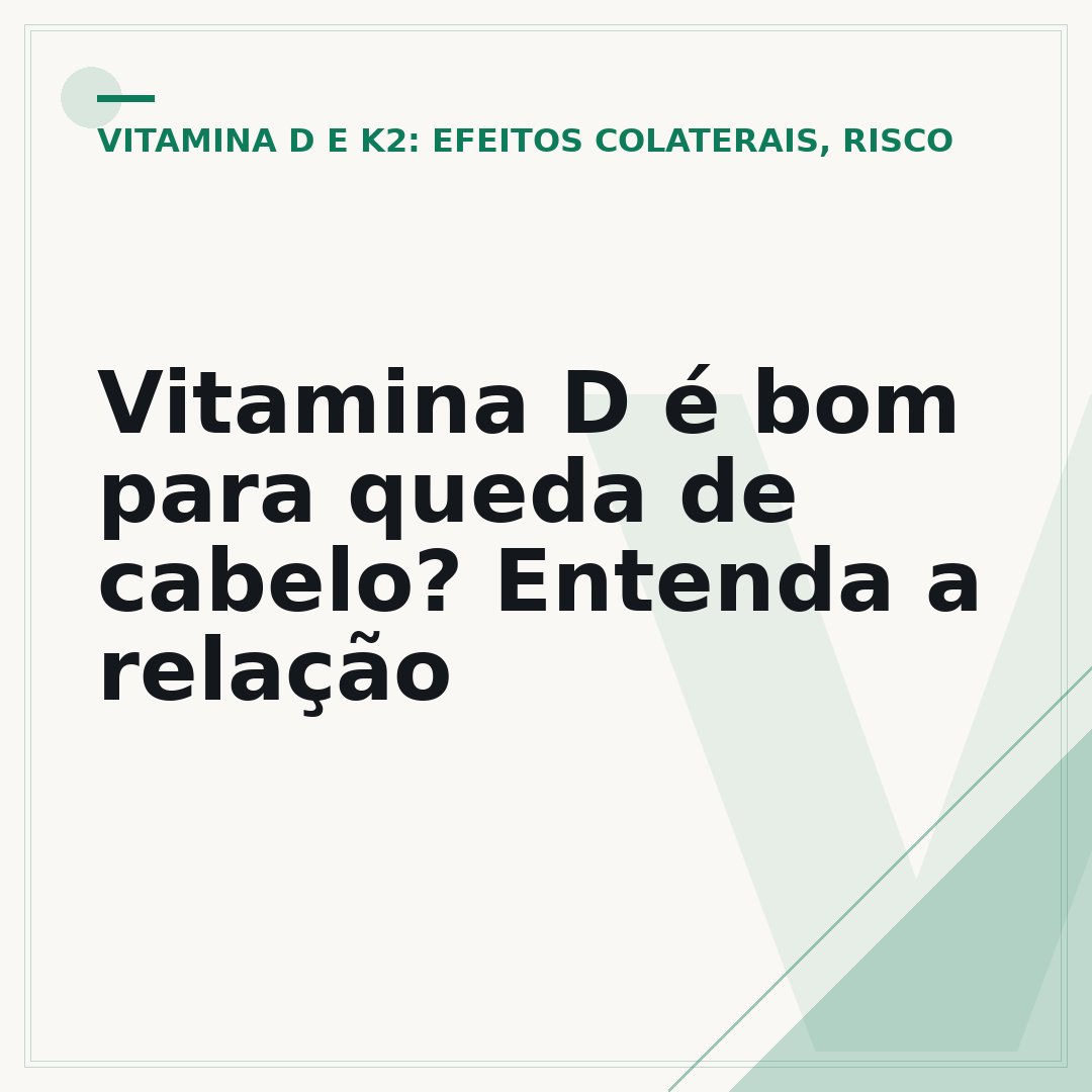 Vitamina D é bom para queda de cabelo? Entenda a relação