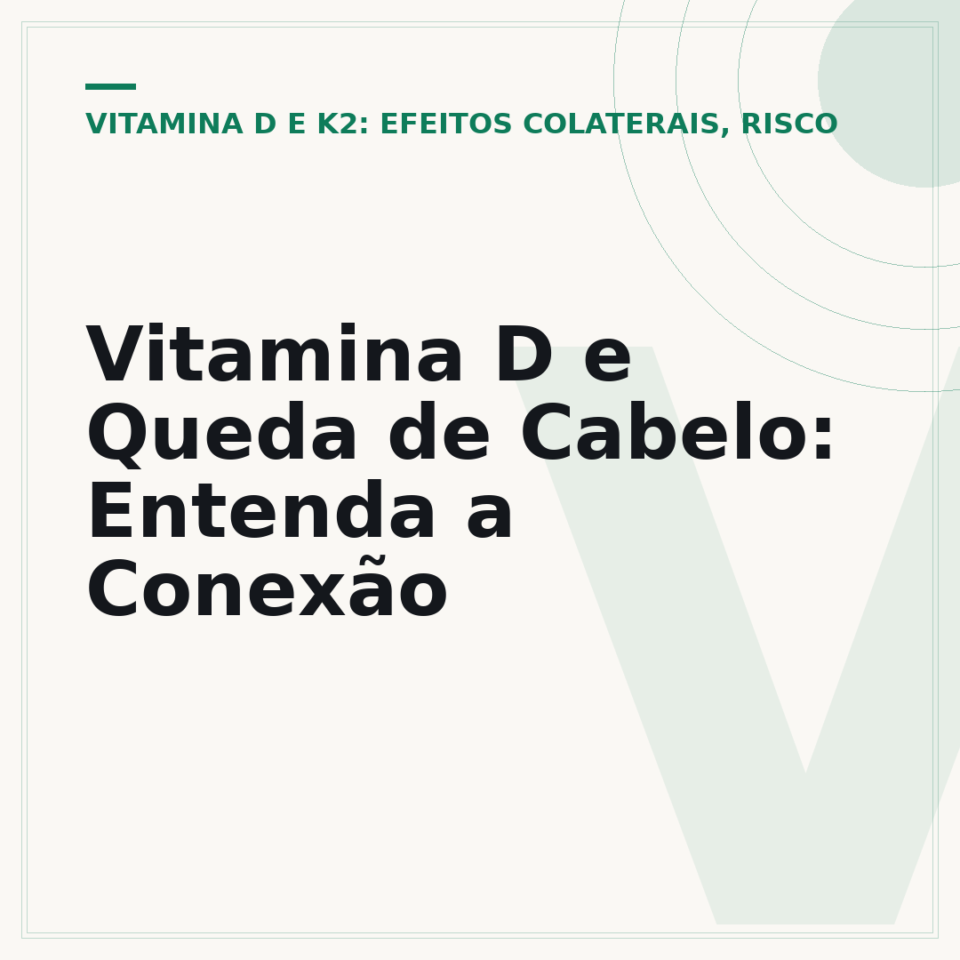 Vitamina D e Queda de Cabelo: Entenda a Conexão