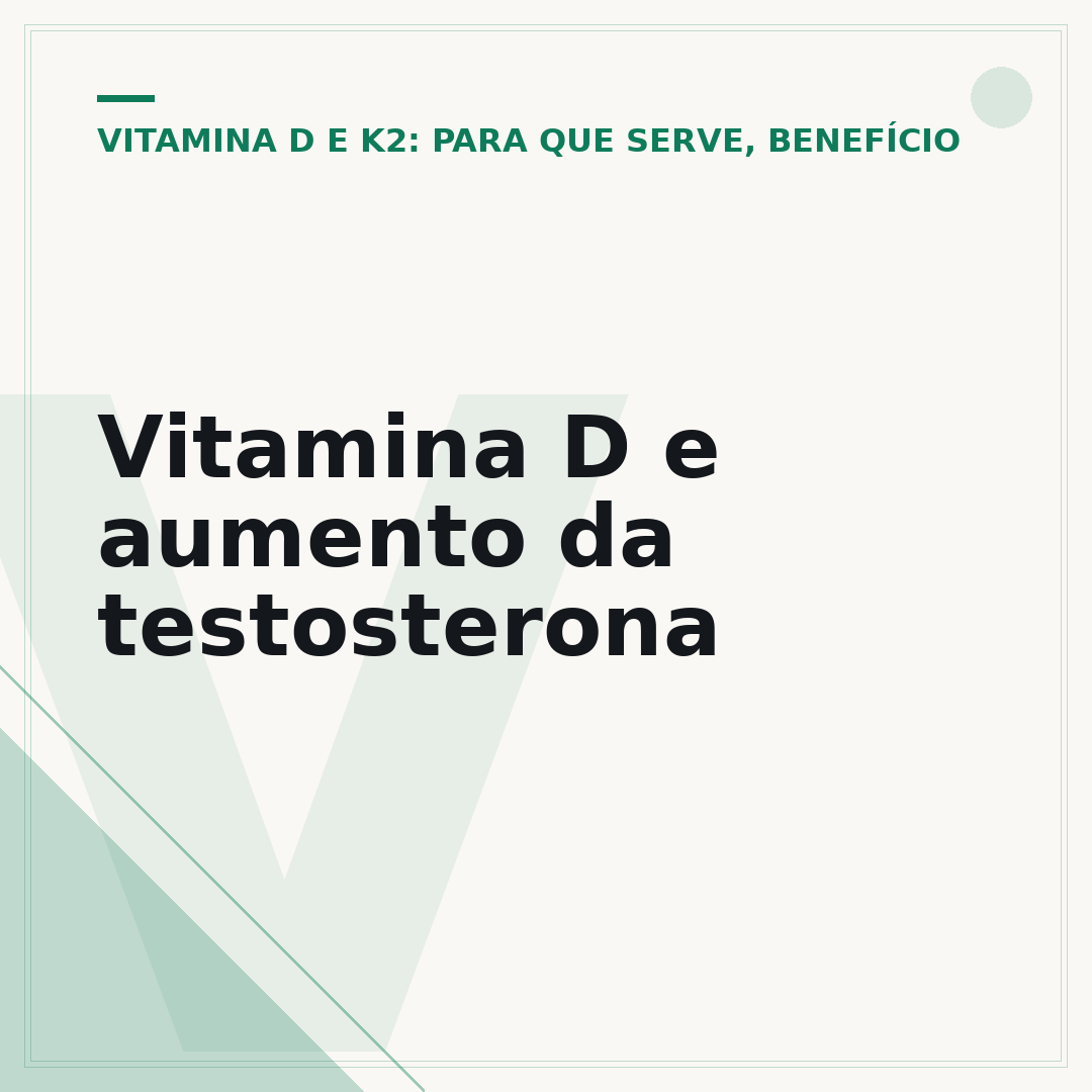 Vitamina D e aumento da testosterona